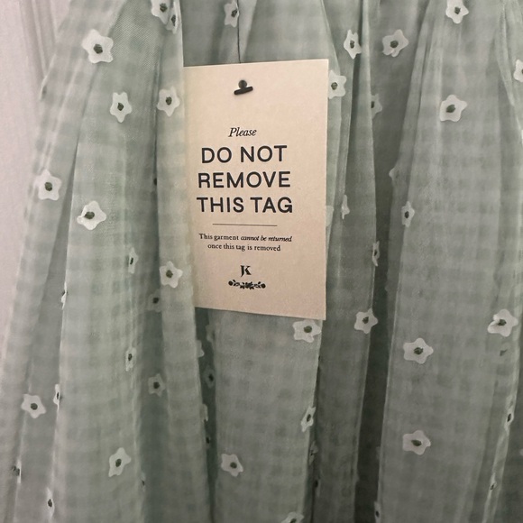 JessaKae Spring Meadow Green Gingham Floral Dress - Picture 6 of 6